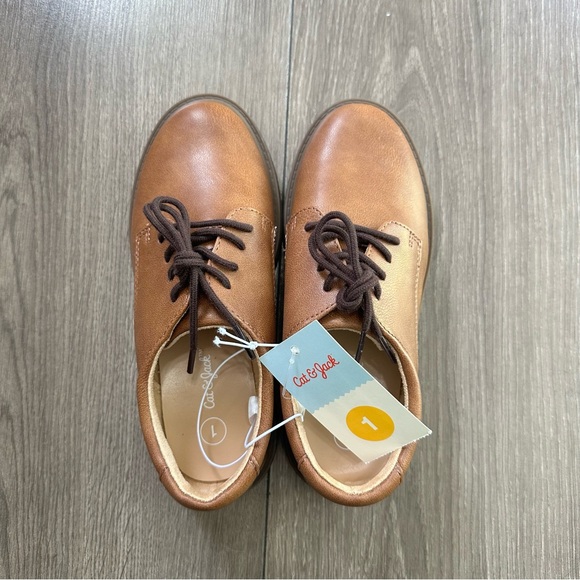 Cat & Jack Brown Kids Dress Shoes - Picture 4 of 8